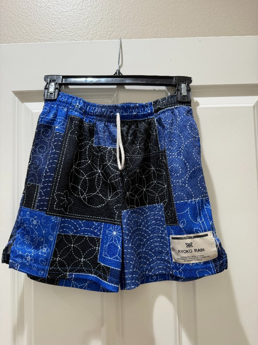 🏀 RYOKO RAIN Youth XL Shorts Sashiko Print 🏀